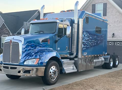 Custom Blue Flame Semi
