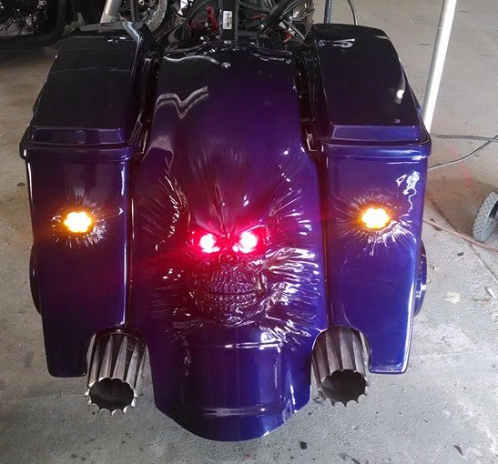 Skull Bagger Rear